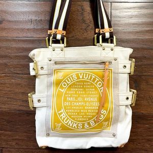 LOUIS VUITTON
Limited Edition Yellow Toile Globe Shopper Canvas